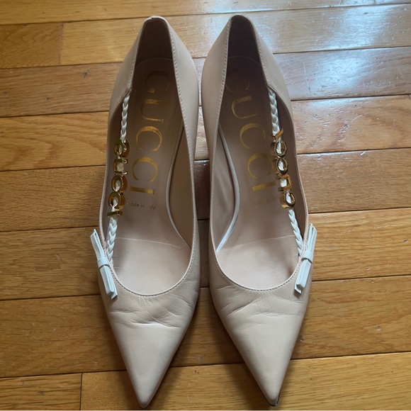 Gucci Pink Leather Heels - Picture 3 of 14